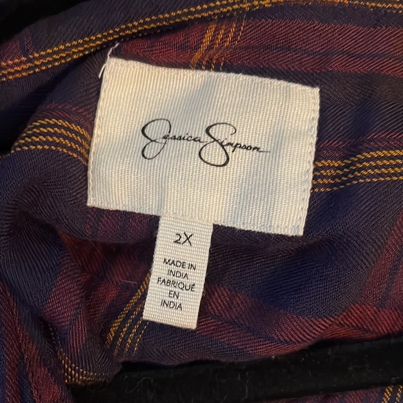 EUC Very cute Jessica Simpson lightweight Flannel Shirt - Picture 4 of 6